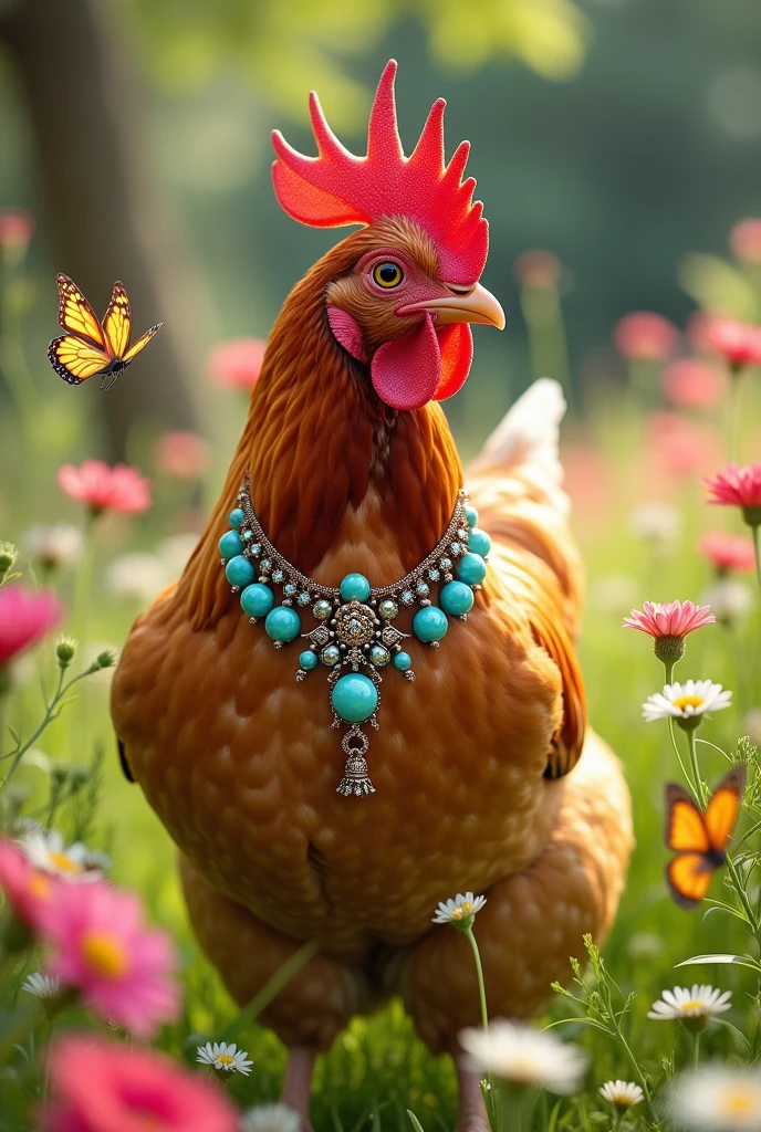 Crea una gallina con el collar de Ayda