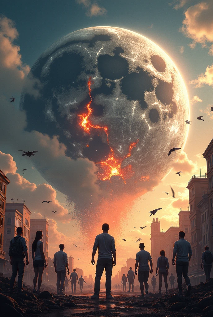 What happen if moon accident with earth make thumbnail avout this topic