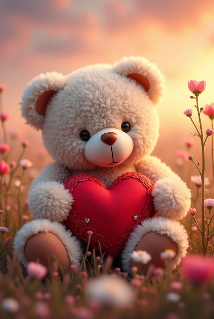 As an image that represents love That is very special to dedicate to the girl I love That are not people A model to draw It can be a teddy bear giving her a heart