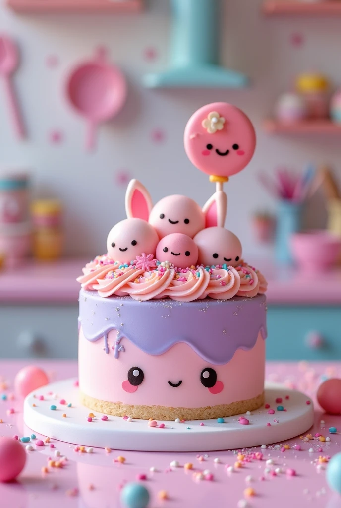 cute kawaii cake,