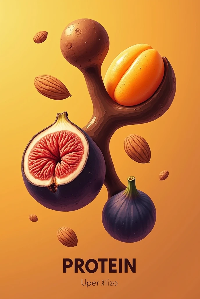 logo for protein company, dry fruit