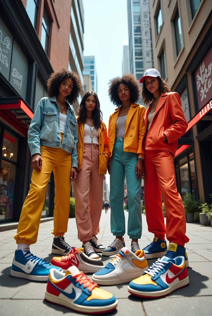make an image for a fashion collection, for an e-commerce store it could be sneakers