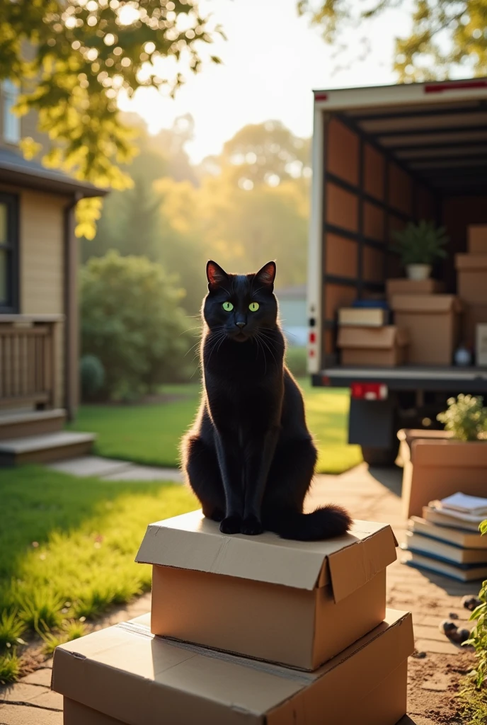 Making info move to another house with the black cat