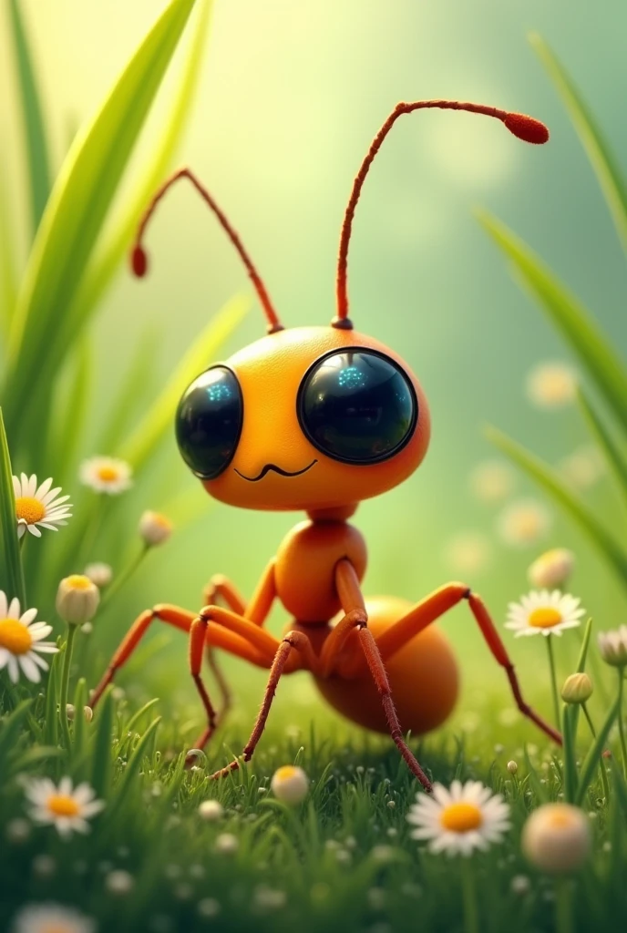 Ant wearing airdopes