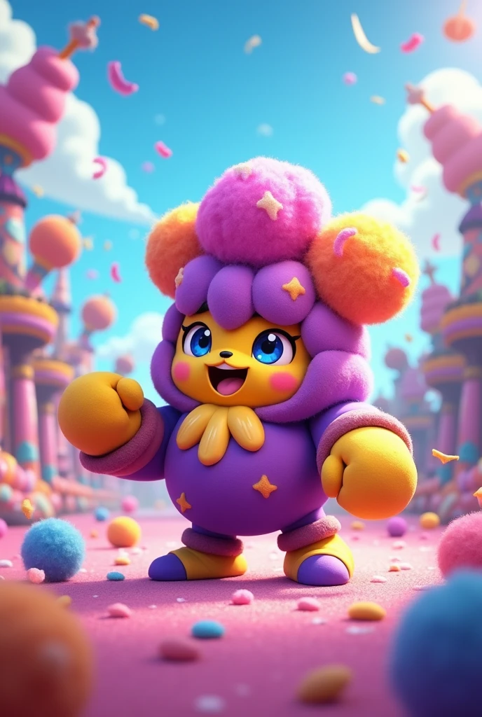 create a Brawler from the game Brawl Stars paçoca effect