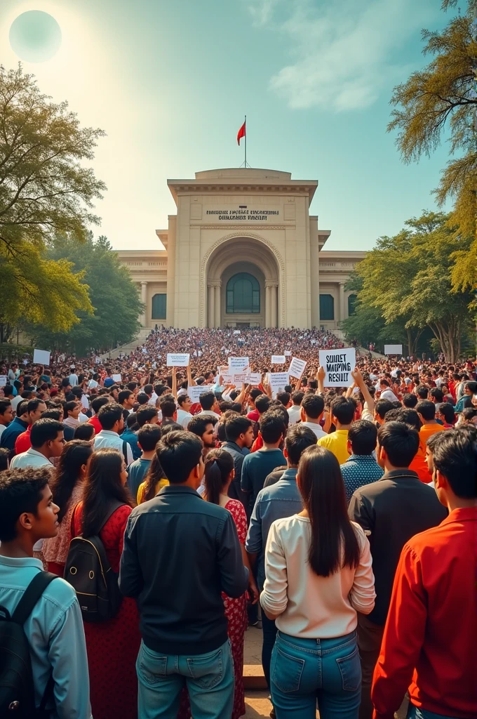 bangladeshi college students surrounded the " education ministry " for their demands of Subject Mapping Based Result