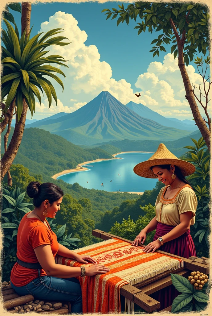 A vintage print from Nicaragua