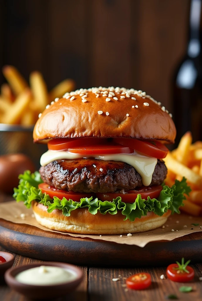 beef burger for menu
