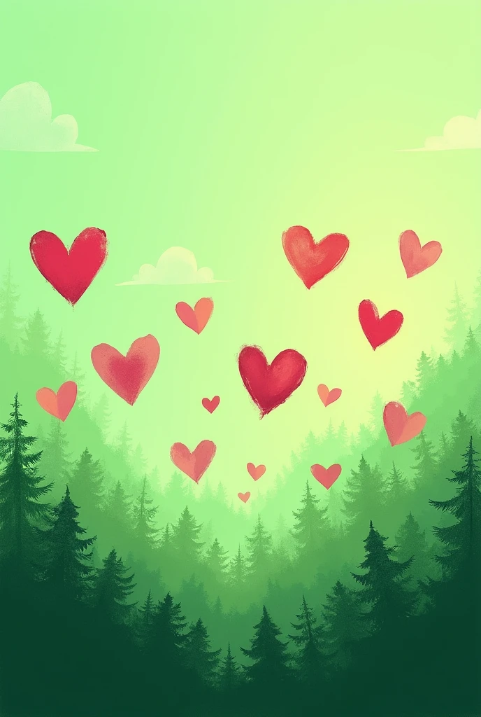 Create a Political Green Background Art with Instagram Hearts