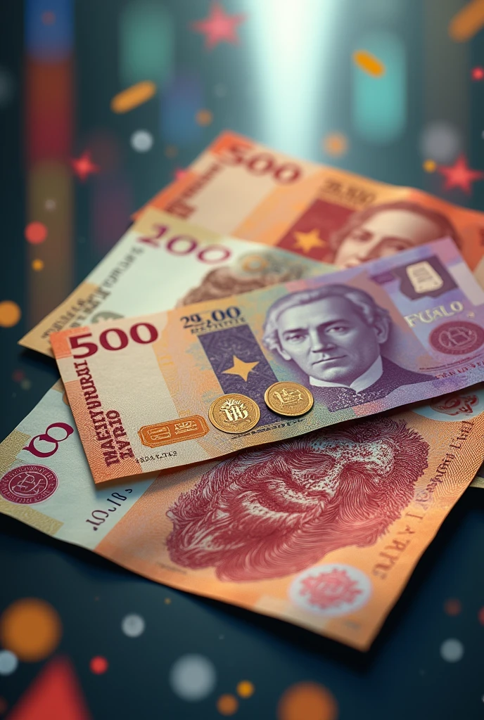 AC Shield Banknotes with a money print. formato png