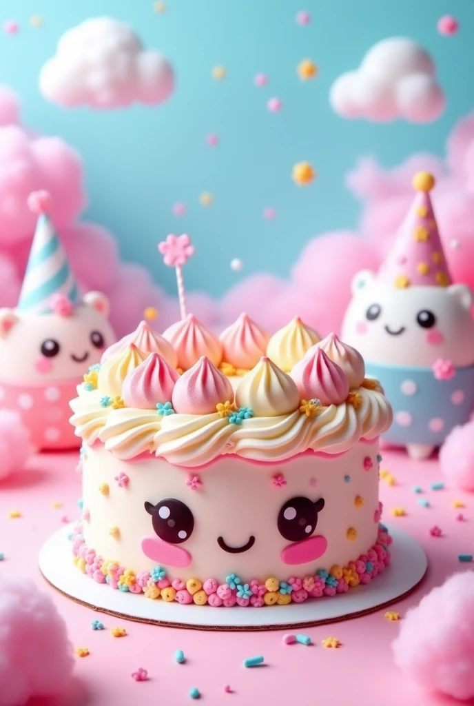 cute kawaii cake,