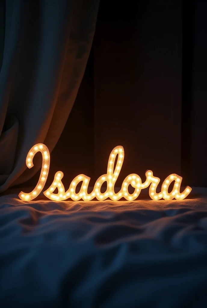 Create name Isadora on small and thin led
