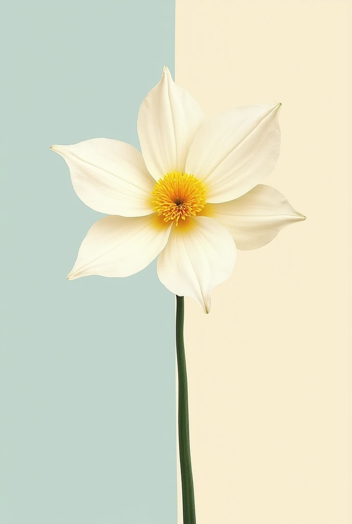 A minimalist print of the Nicaraguan sacuanjoche flower 