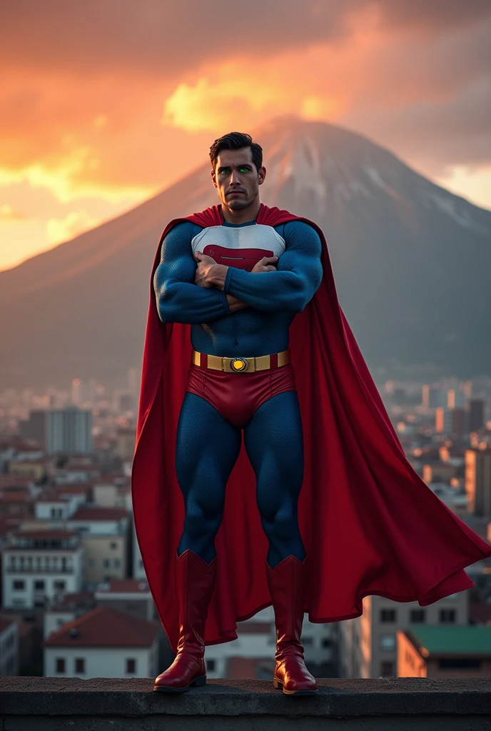 Create a Chilean superhero who is waiting to fight with villains who want to end the 18th of September in Chile