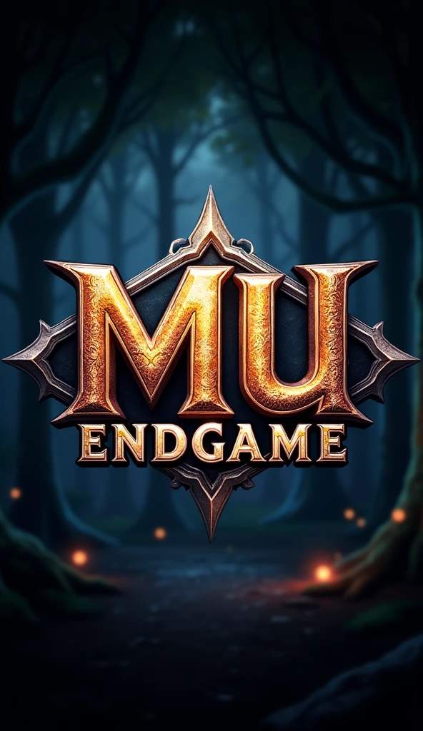 Logo with the name MU ENDGAME is a series of 3D action-adventure and MMORPG video games, set in a medieval atmosphere.