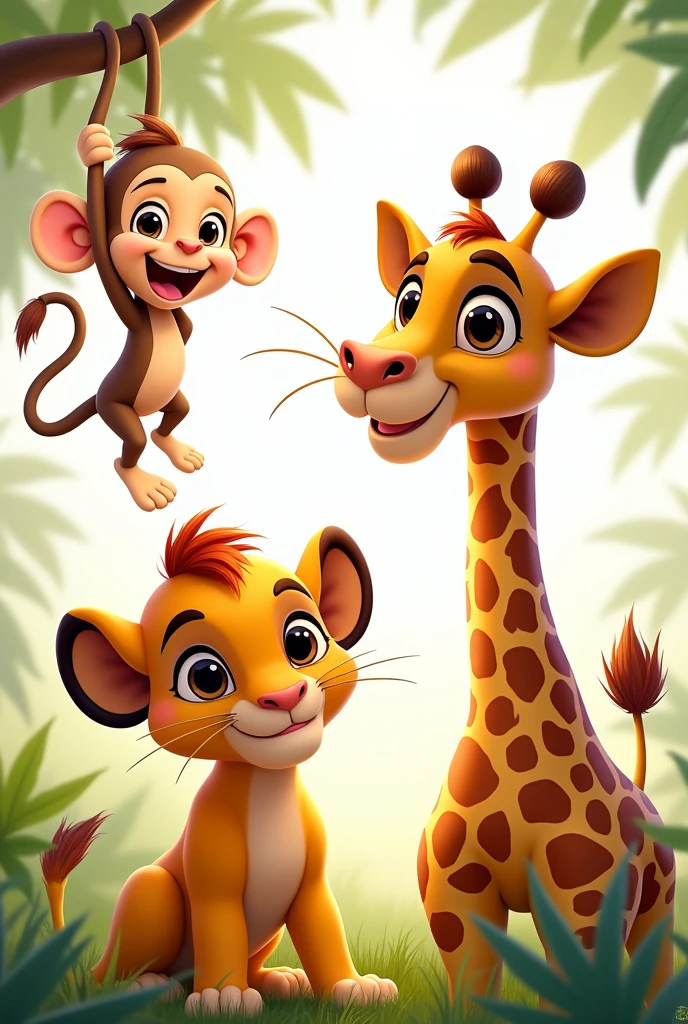 Disney pixar safari animals transparent background