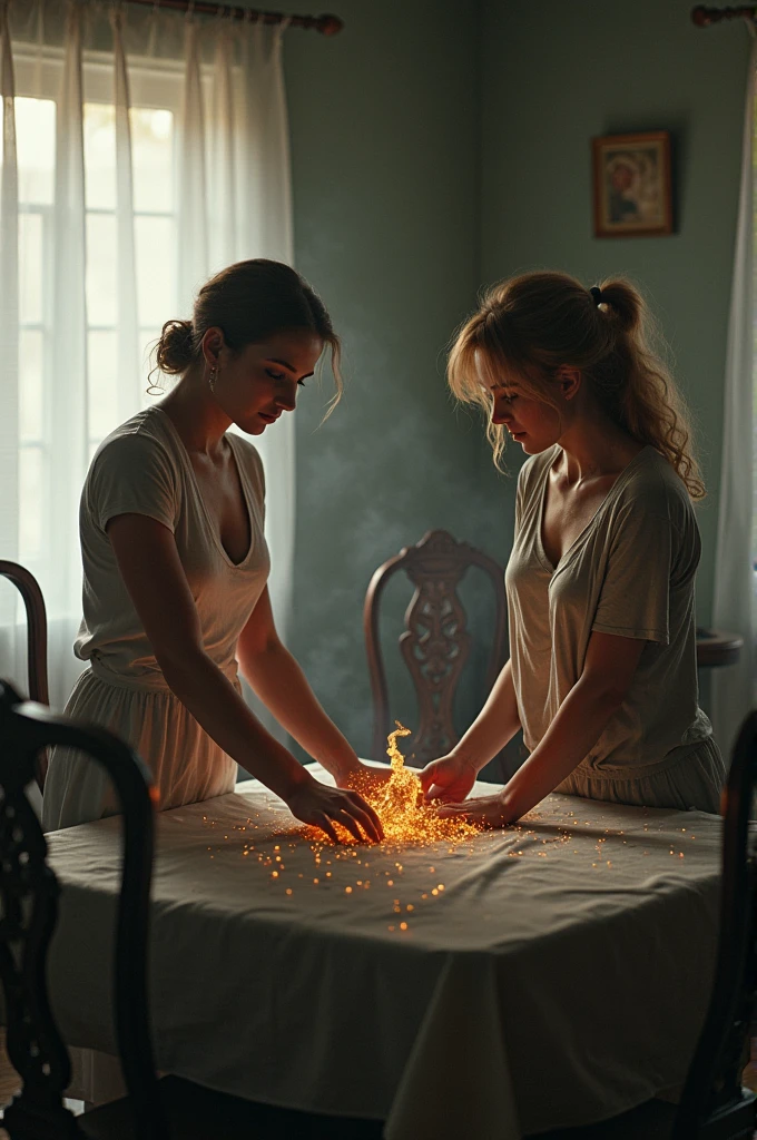 Two females are doing mestervation
