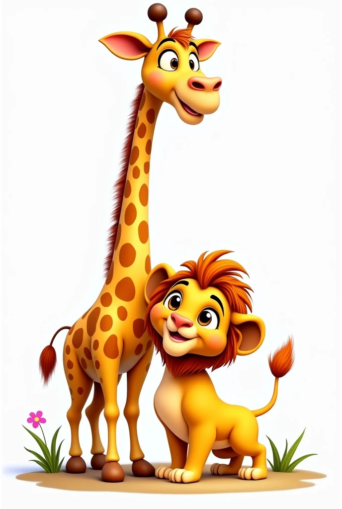 lion and giraffe disney pixar transparent background