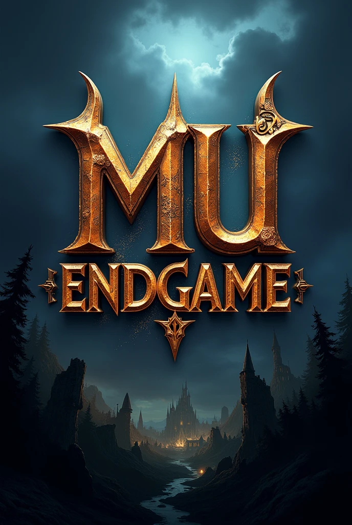 Logo with the name MU ENDGAME is a series of 3D action-adventure and MMORPG video games, set in a medieval atmosphere where the player needs to be the strongest and bravest to be the best on the server