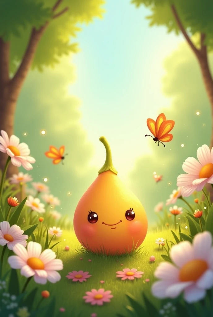it is a seed, it is a cute character for baby kids. longed shape