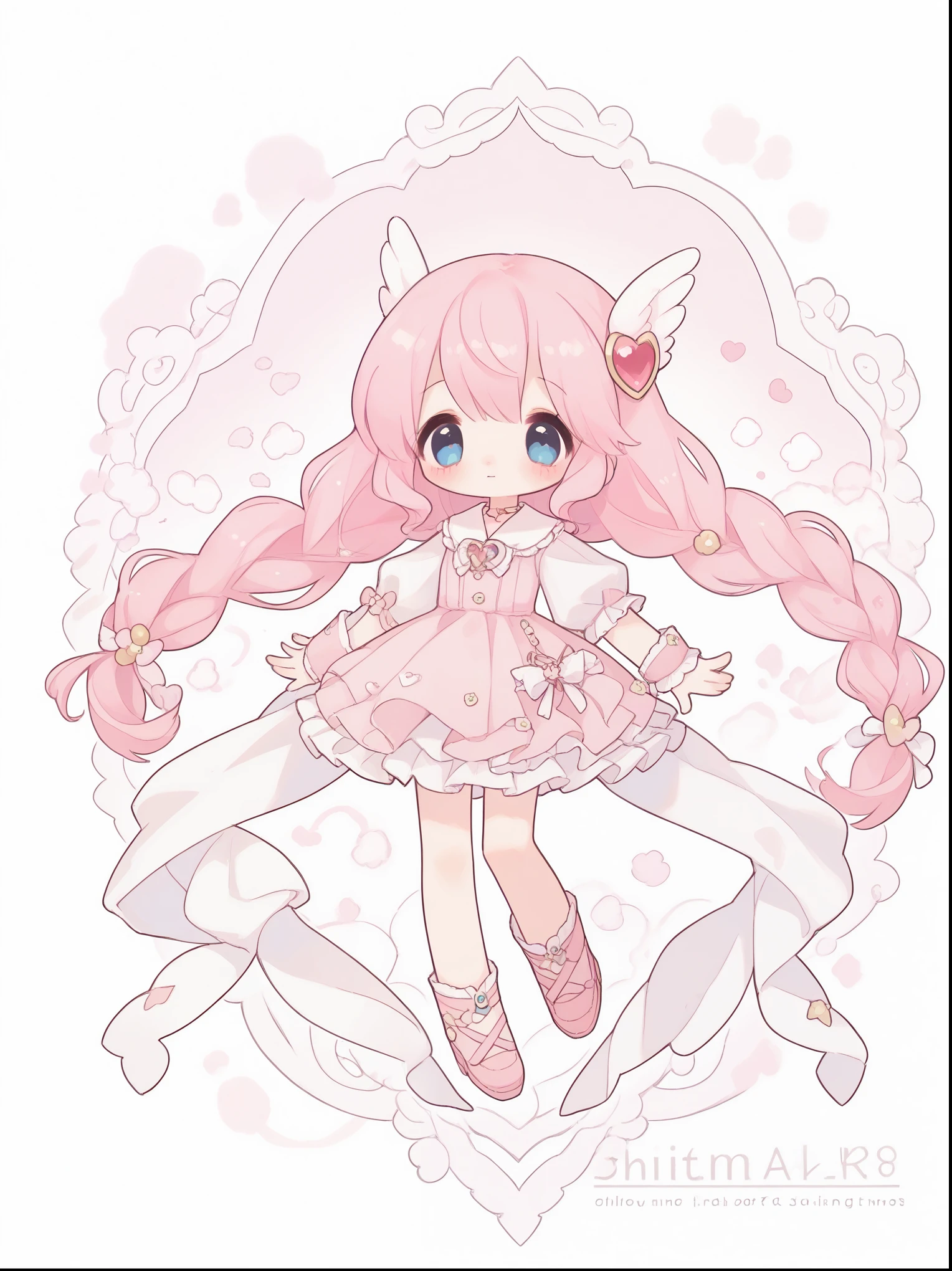 Anime girl with pink hair and blue eyes wearing a pink dress, Ink art animation , Cute anime visuals, Anime Style 4k, Official artwork with intricate detail, Detailed digital anime art, Best Anime 4K Konachan Wallpaper, anime art wallpaper 4k, anime art wallpaper 4k, Magical Girl Portrait, Detailed Key Anime Art