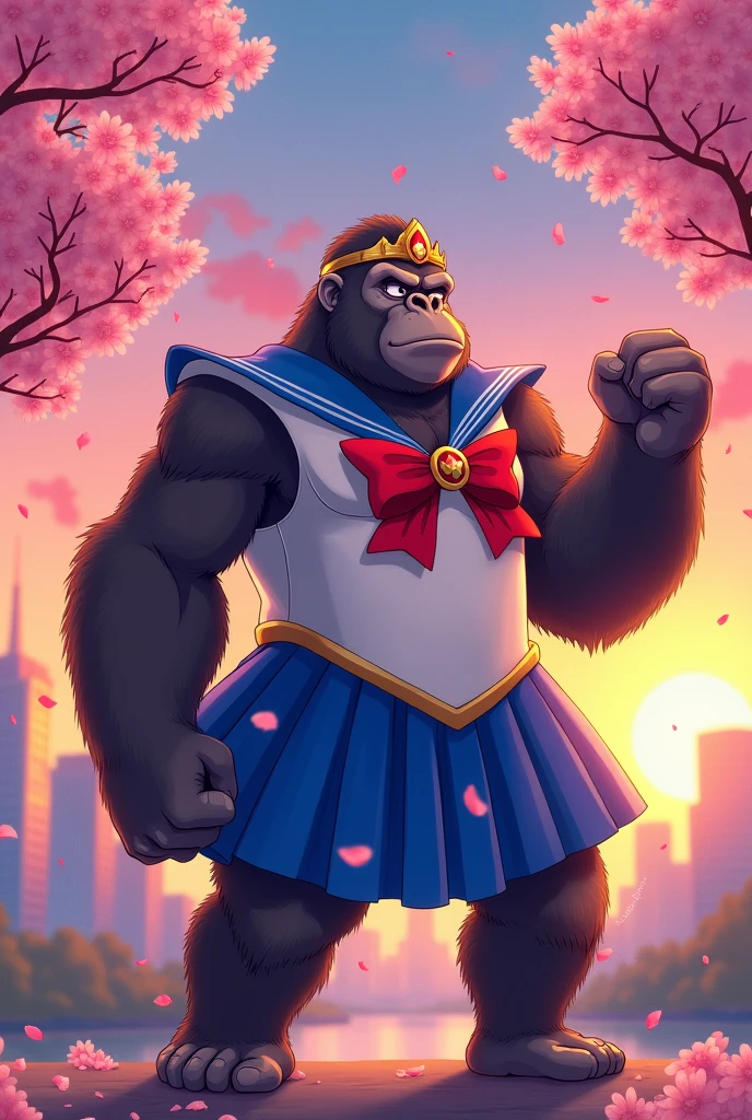 Gorilla dressed as Sailor Moon