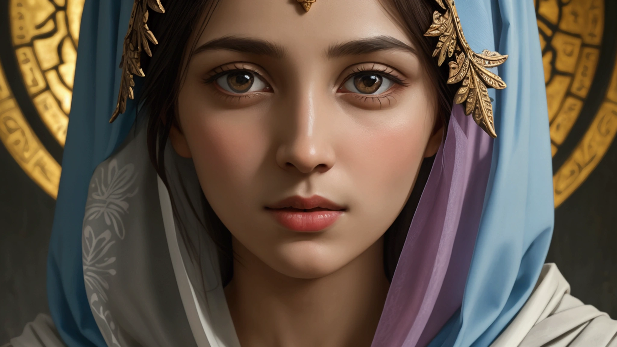 "Description: Visualize the contrasting views on gender roles and spiritual authority in early Christianity as suggested by the Gospel of Mary.
Details: Design a visual that contrasts traditional and alternative views on gender roles within early Christianity. Show two parallel scenes: one depicting traditional male-centered leadership and the other highlighting Mary Magdalene’s role as a spiritual authority. Use symbols like scrolls, teaching chairs, or spiritual symbols to indicate leadership and authority. Include elements of early Christian art and iconography to enrich the historical context and highlight the diversity of early Christian thought."