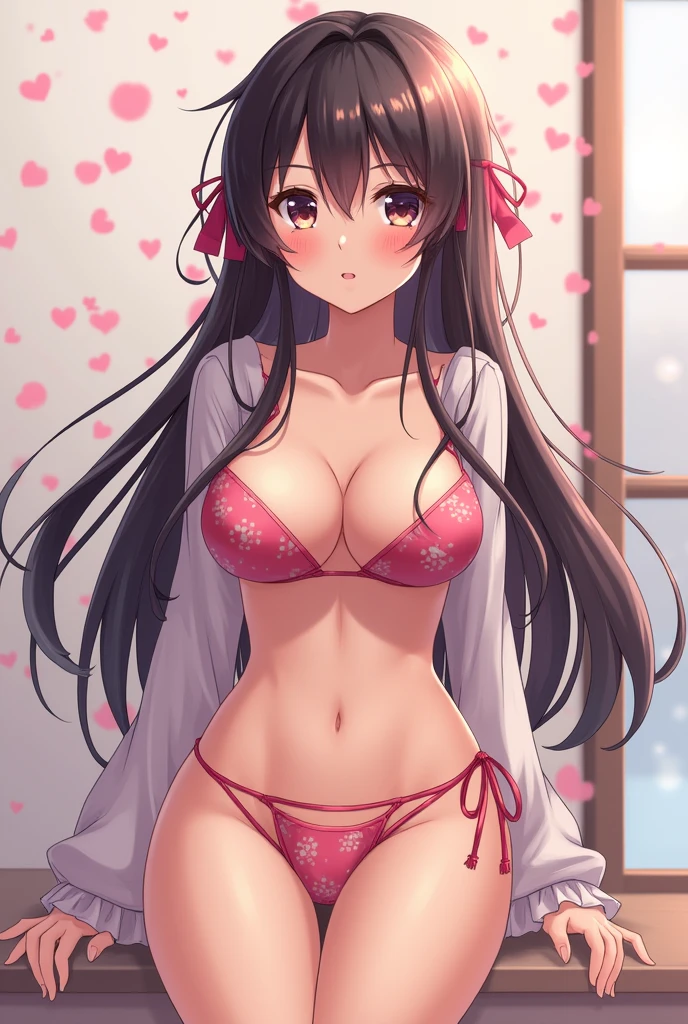 Naked hentai anime female character
