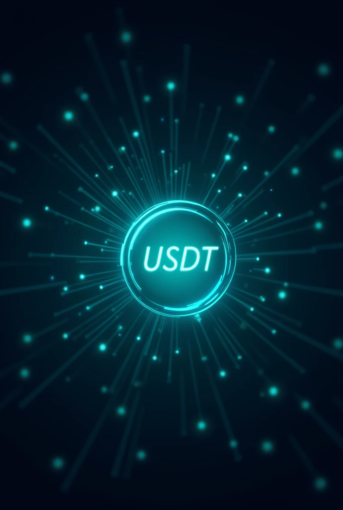A background picture. Carrying the USDT logo