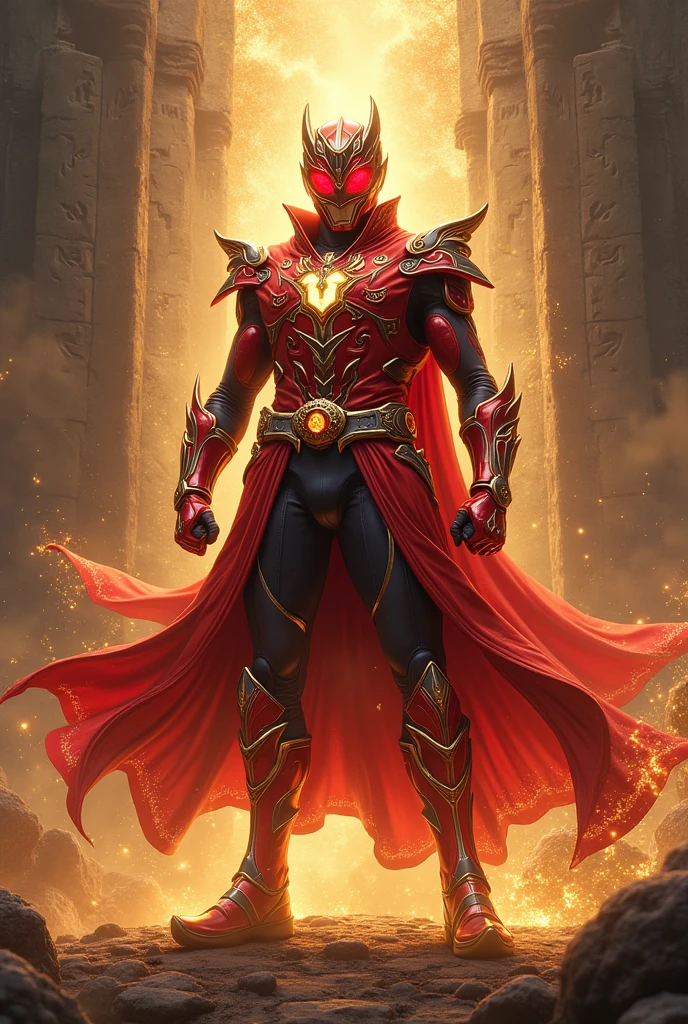 kamen rider power ranger red wizard
