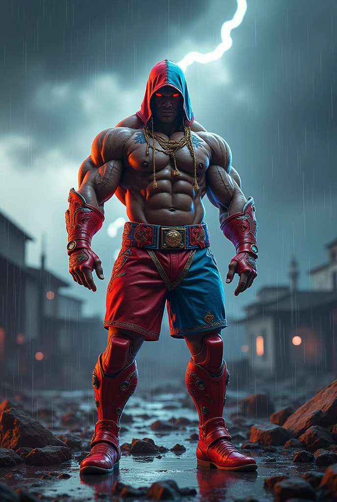 Bodybuilder waring Raindoll bundle free fire