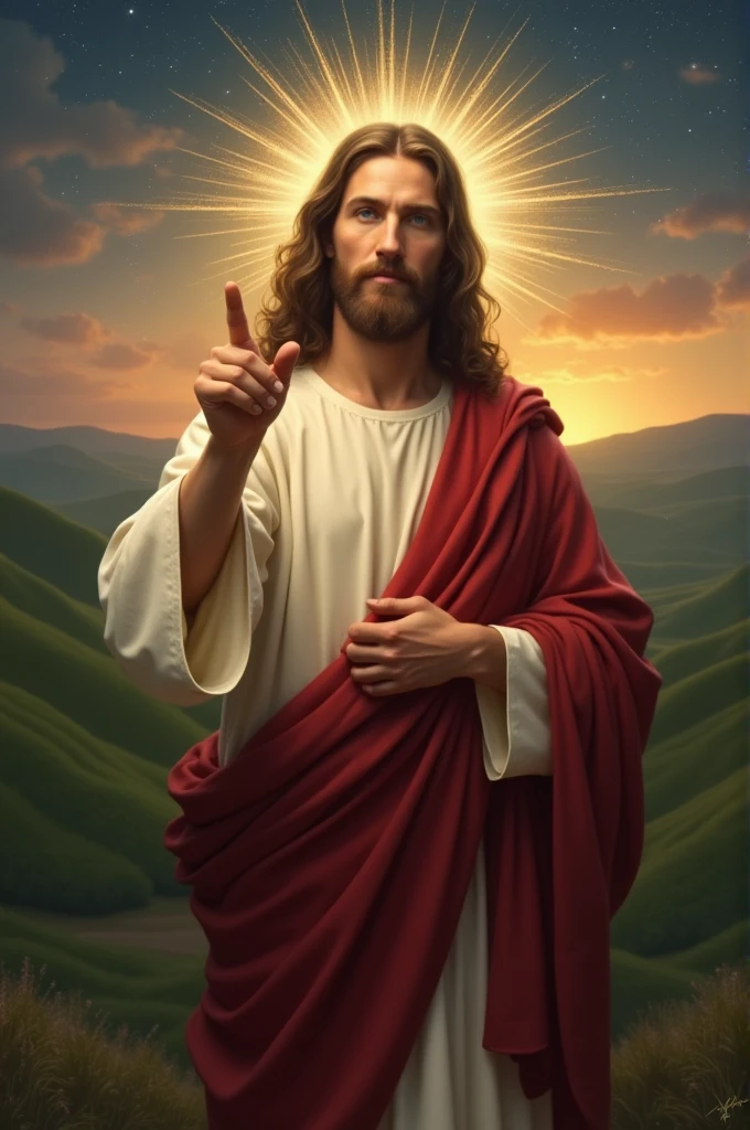 Jesus pointing to me 
