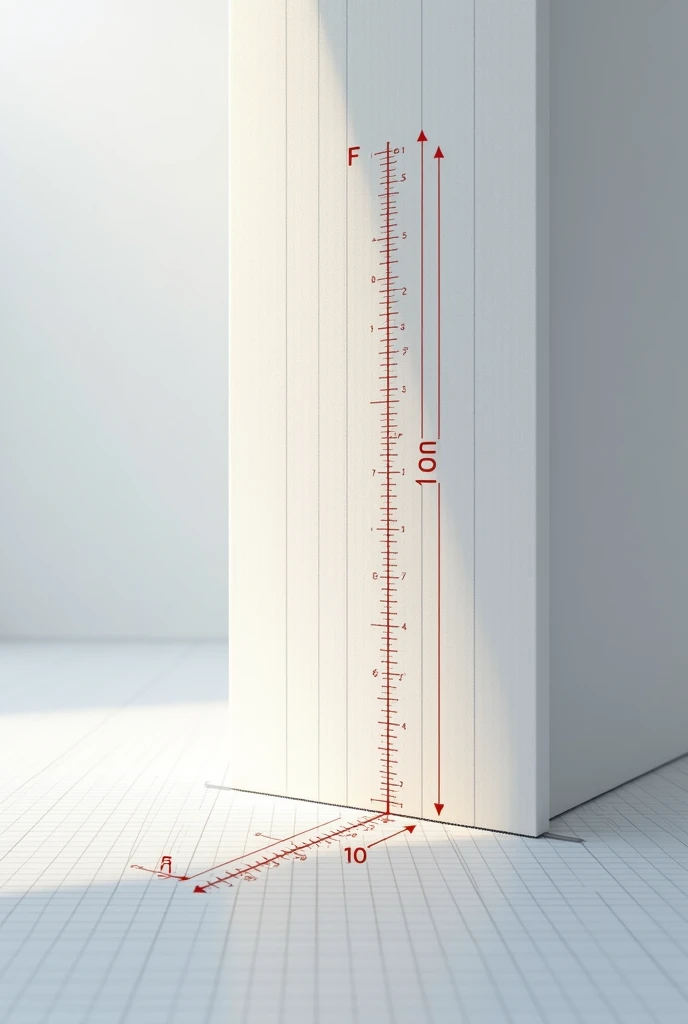 given a straight line segment FL in front, defined by points F (2;1) and L (2;5) sendo que F inicial and L inicial=4cm, a change to a vertical segment is made using the plane change process