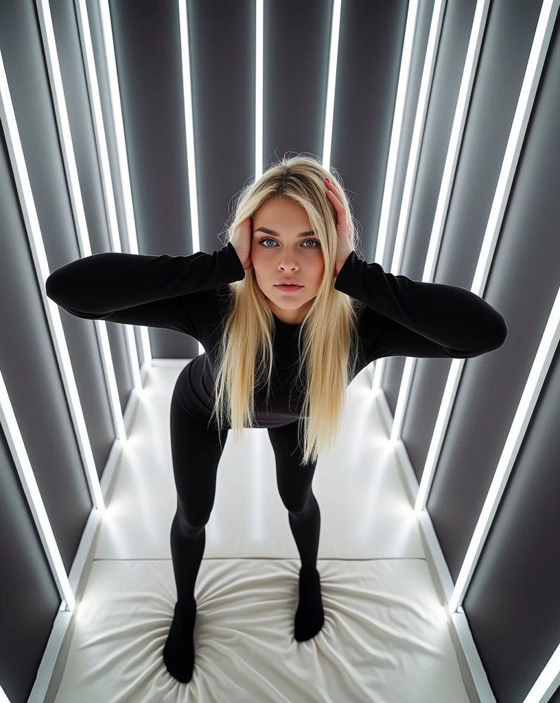 super realistic, highly detailed, sexy, young,european blonde, medium breasts, blue eyes, 26 years old, iPhone 14 Pro Max camera, Merger_mati_catentes, (twilight:1.2) , (soft lighting:1.2), (luxurious bedding:1.2), photorealistic, raw, textured skin, skin pores, intricate details, epiCRealism,
