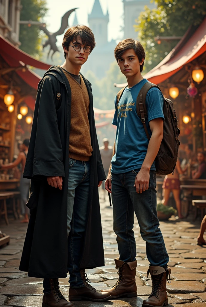 Harry Potter e Percy Jackson lado a lado