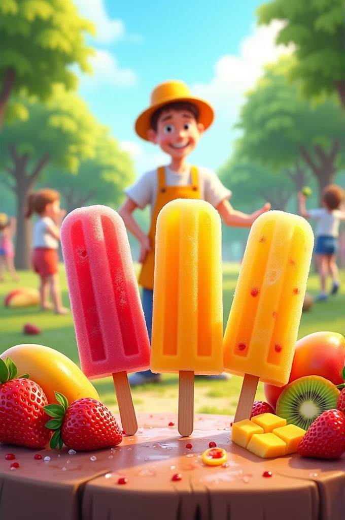 You can make fruit popsicles with the fruzolico logo