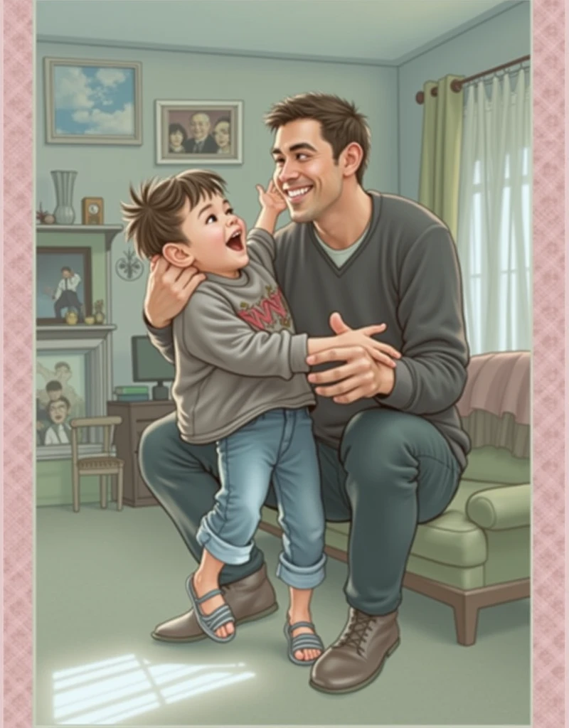 hugging my father