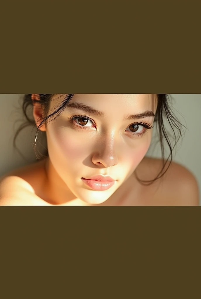Realistic glowing skin, ,Always look at the camera, ,(sweating:1.2),Black Hair,short hair,Tie your hair short,Silky translucent white skin,best Realistic depiction,(Very detailed美しい顔), Great face and eyes, (Highest quality:1.4), (Very detailedな), (Very detailed CG 統合 8k 壁紙), Very detailed, High resolution raw color photos, Professional photography, Realistic portrait,
(Detailed RAW photos of the girl's whole body), Canon EOS R5 250mm, Sharp focus, Cinema Lighting, (No makeup:1.2), Fine skin, Delicate collarbone,(Ultra-high resolution:1.6), (Realistic:1.6),