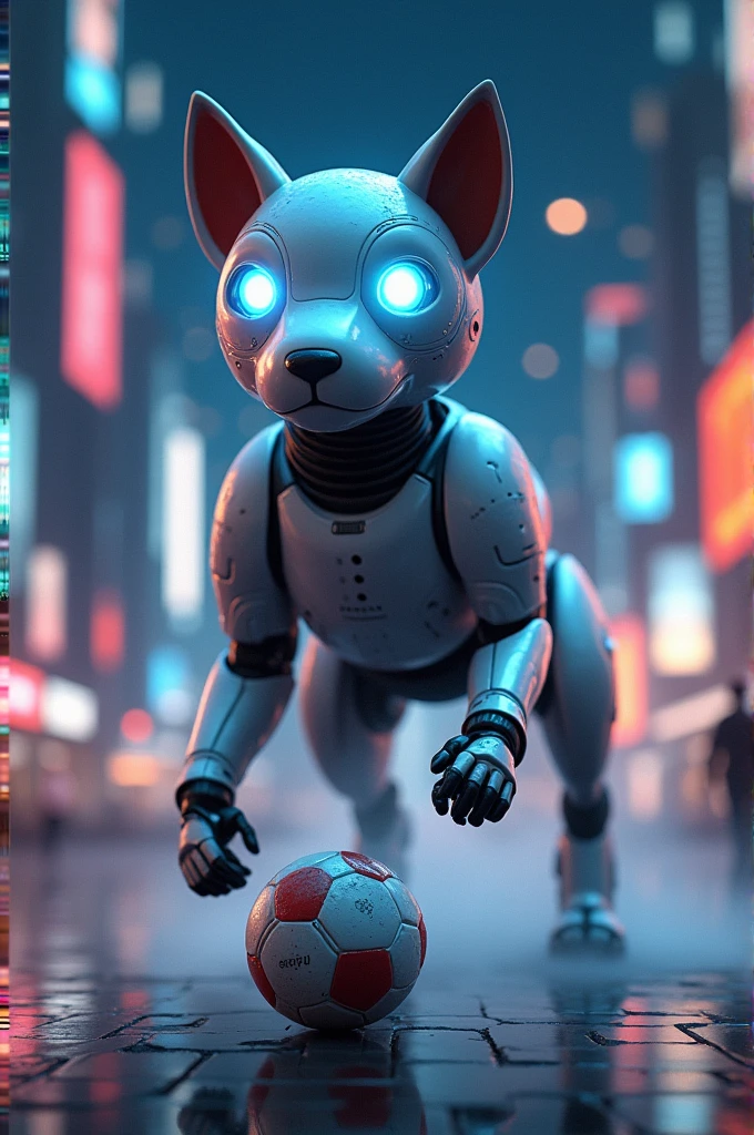 A pet robot with a human brain and an iron fist