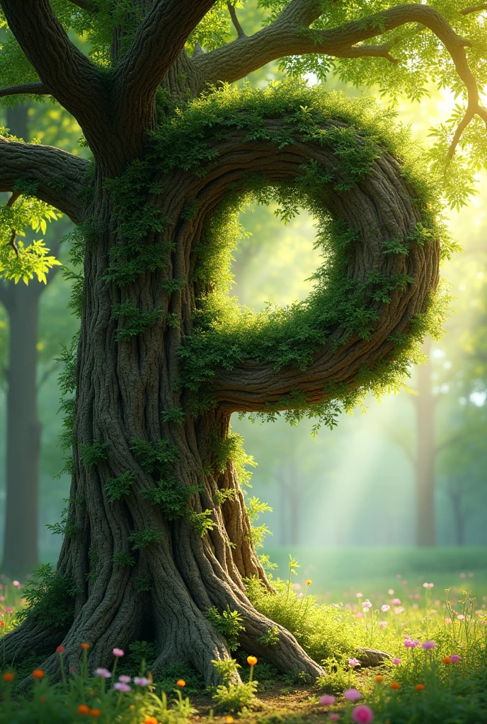 Letter P tree draw stroke