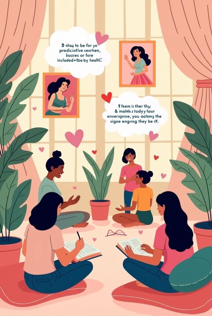Educational image showing sexuality and self-care 