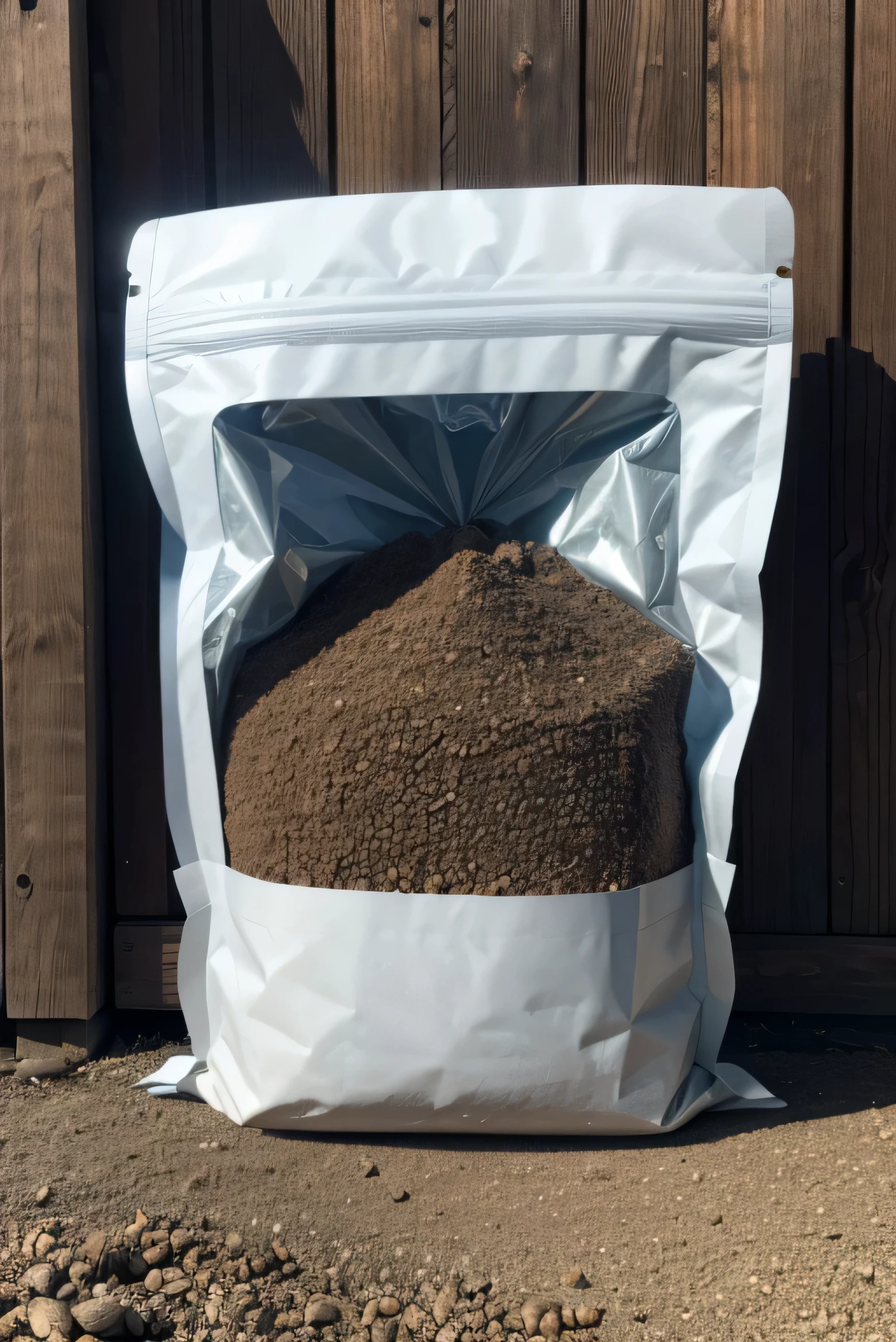 horse manure in a bag