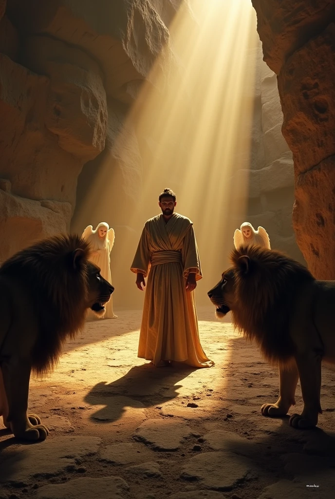 Daniel in the lion's den drawing