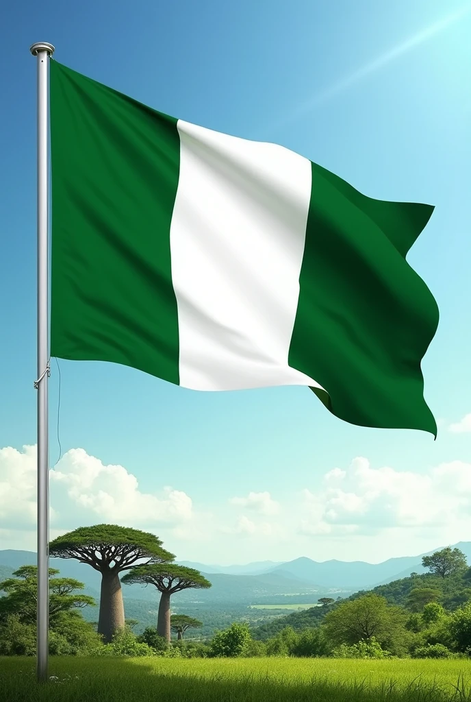 Image that shows flag of Nigeria