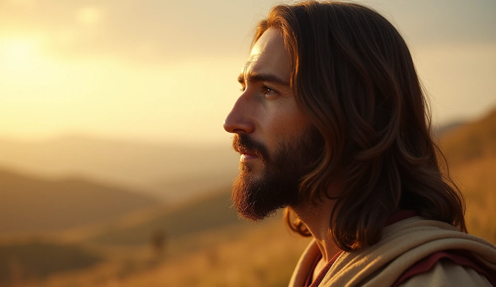 "jesus, muka, detailedeyes, masculine, Expressive, perfil, carismatic."