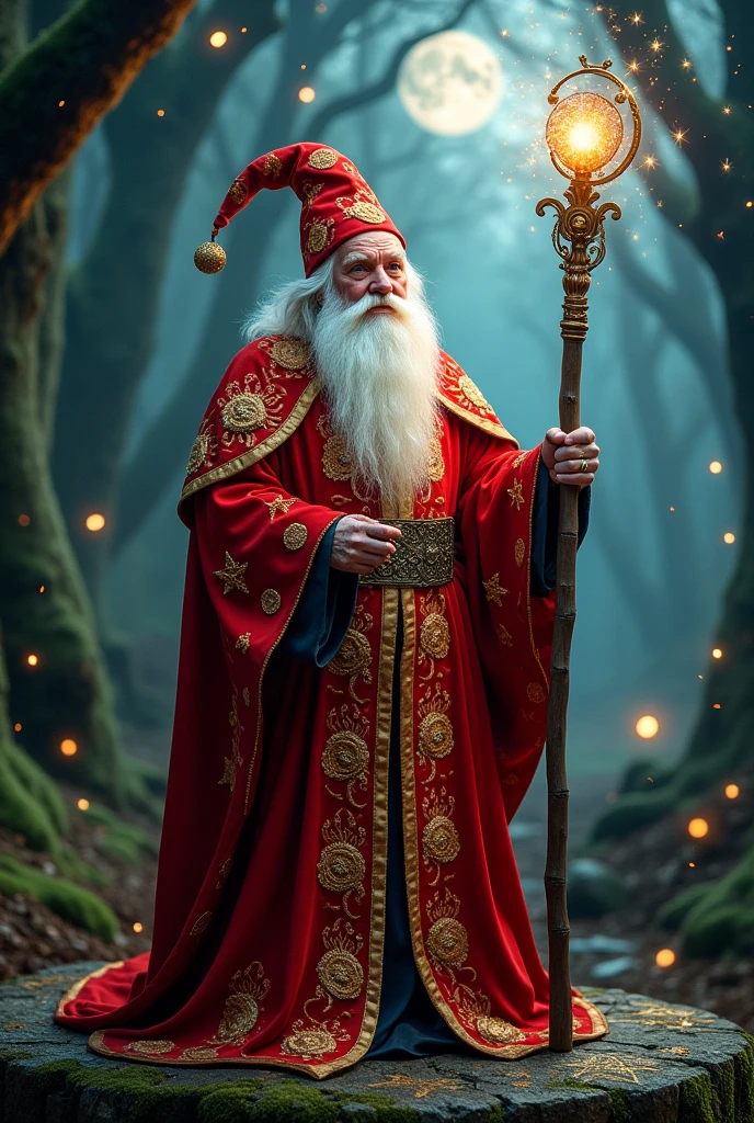 red wizard costume