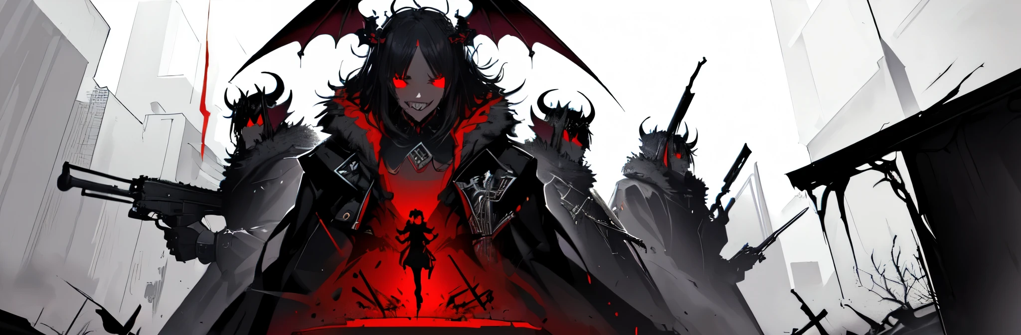 Backgroud design for a demonic design