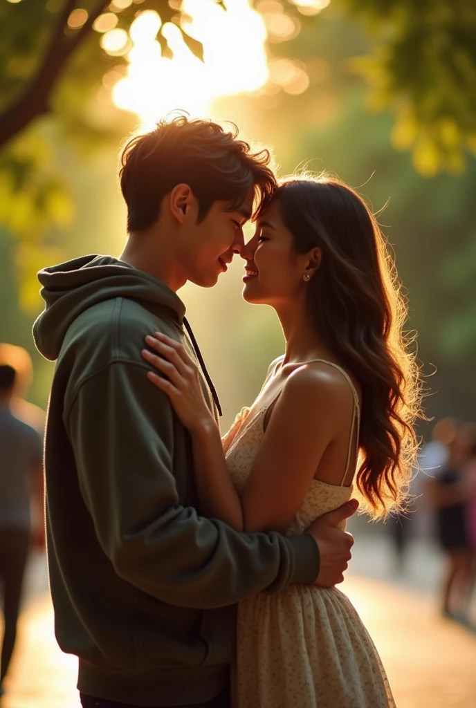 BANGCHAN hugging a girl named Brenda 