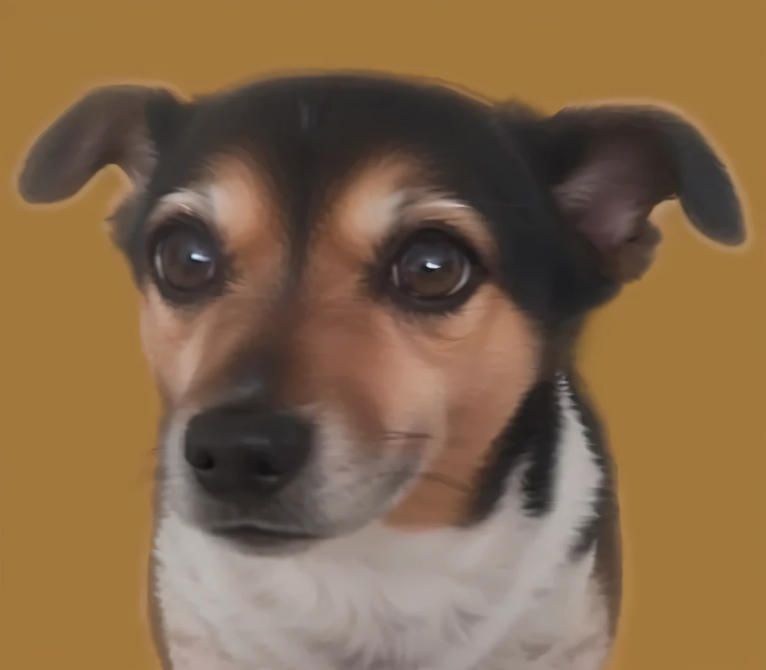 a very cute furry dog, hairs drawn like cartoon, perfectly drawn eyes, eyes like a cartoon drawing, beautiful eyes, perfect eyes, she is very happy, she is smiling, the image is very detailed