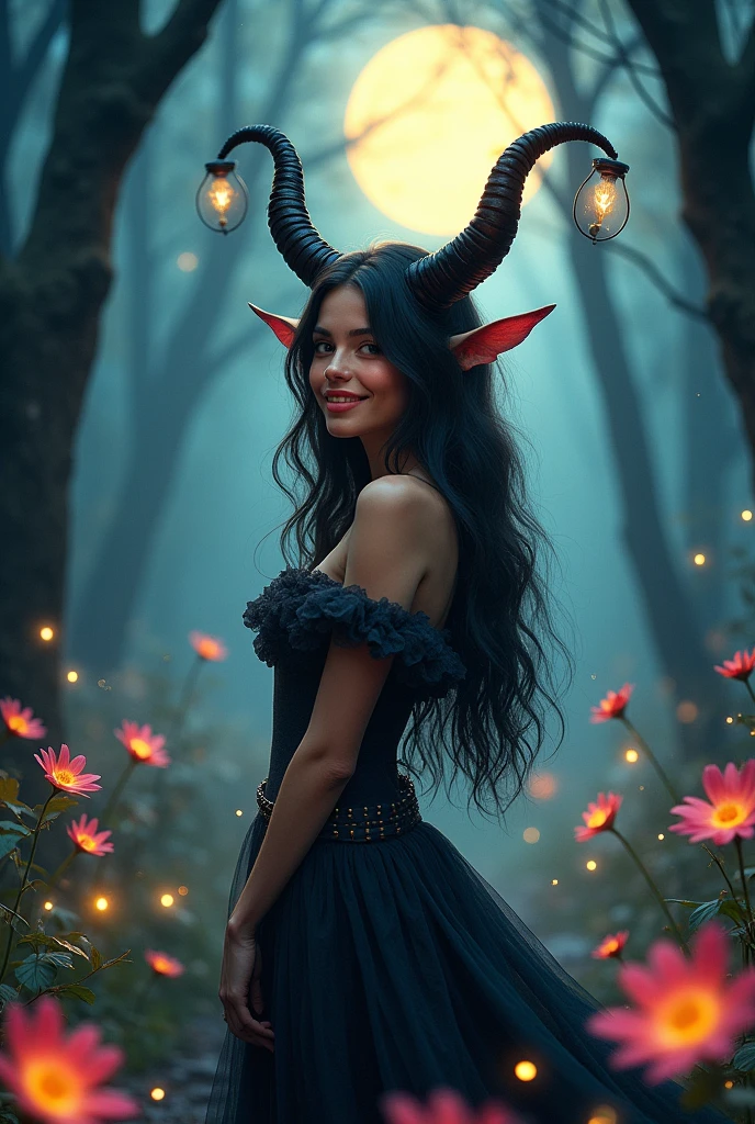 Cute Horne witch with big tits and pussy